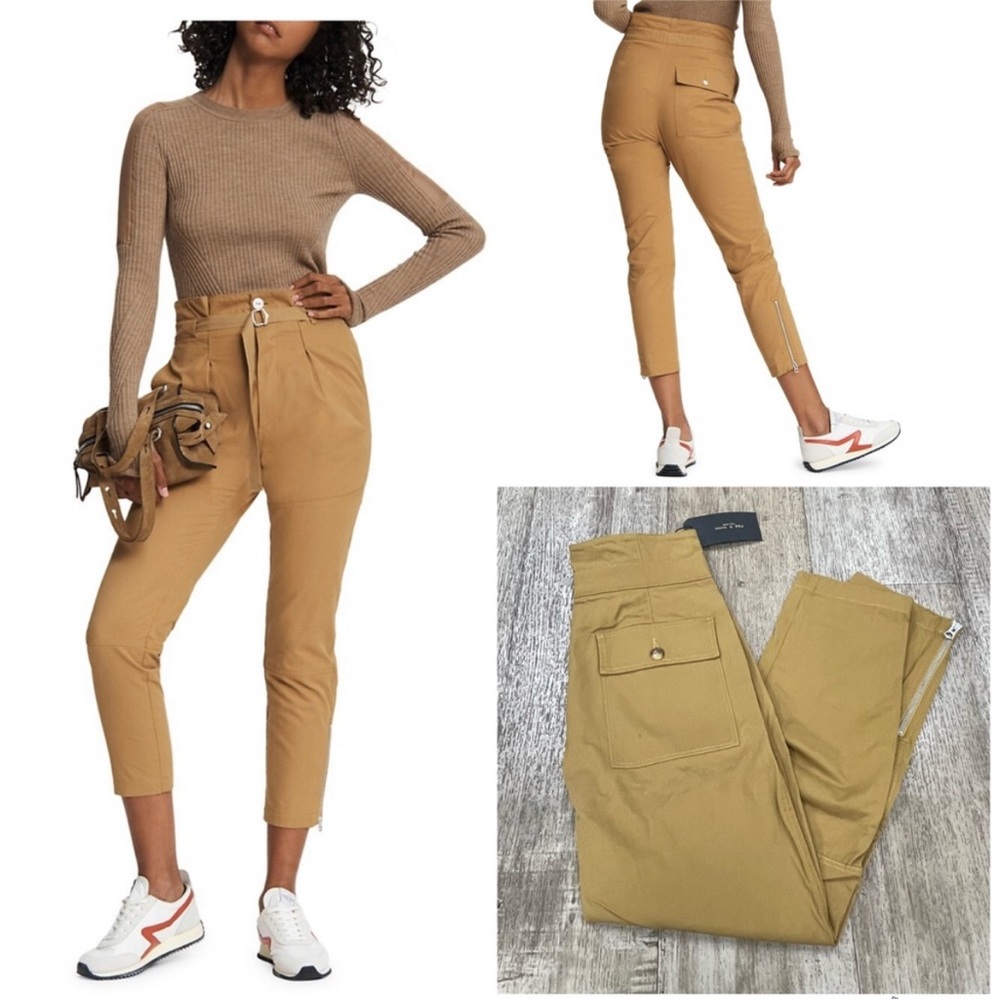 NWT Rag & Bone Belted Hunter Pants In Dijon Size 27 Retail $295